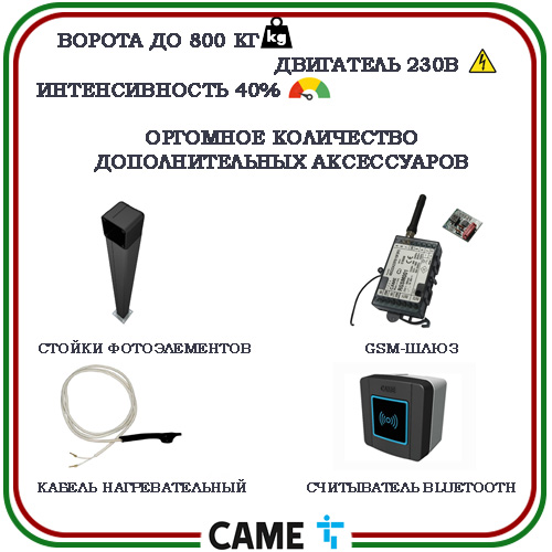 Комплект автоматики для ворот Came BX 608 START 4